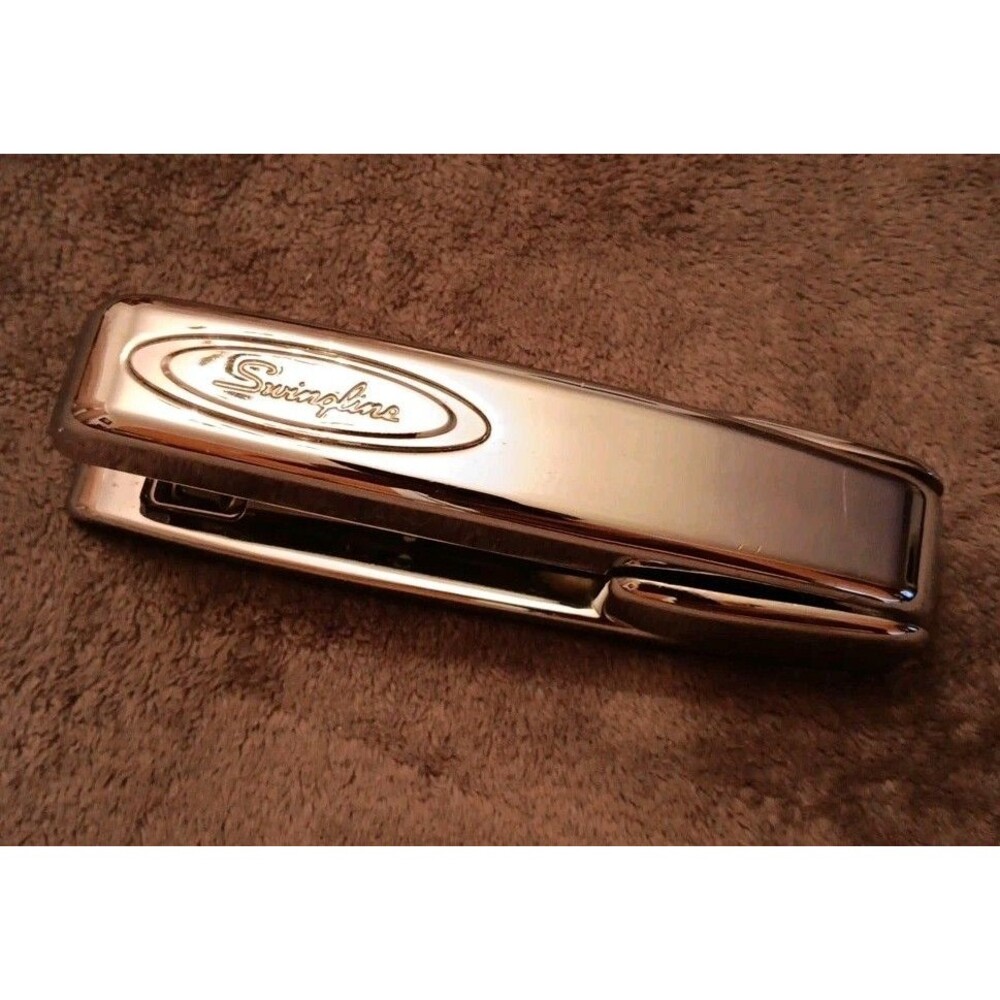 Set of 2 Swingline Staplers, Chrome Collectors Edition, and a Red Swingline - Picture 4 of 8